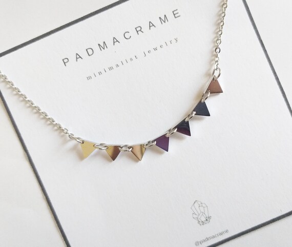 Collar de acero "triangle"