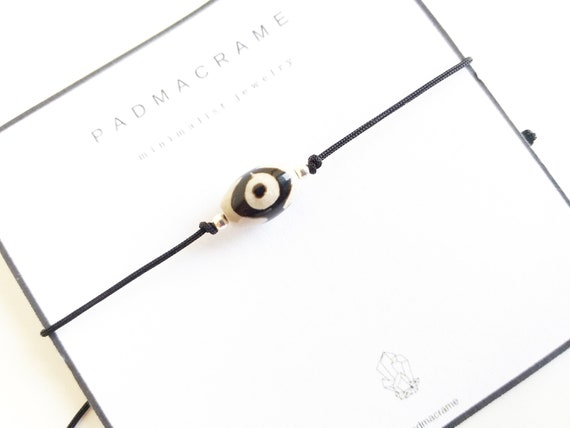 Pulsera piedra dzi protectora ovalada