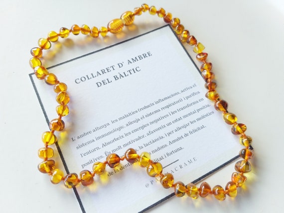 Collar de ambar bebé