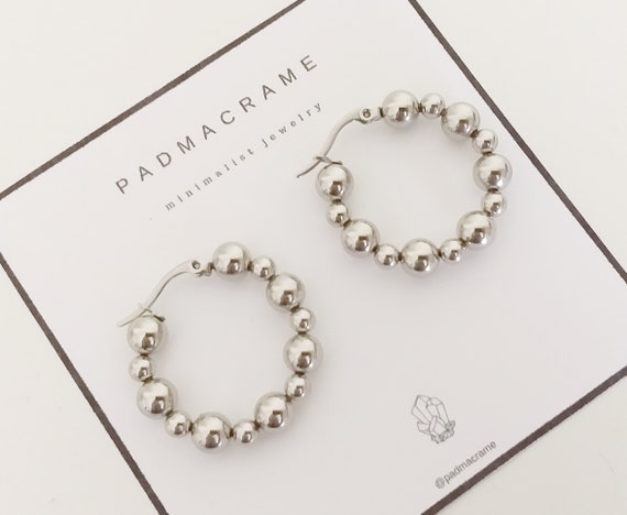 Pendientes aro acero