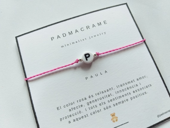 Pulsera inicial, bautizo, baby shower, minimalist jewelry, joyería minimalista, inicial
