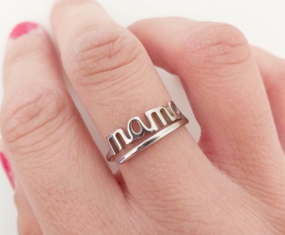 Anillo acero/acero dorado MADRE