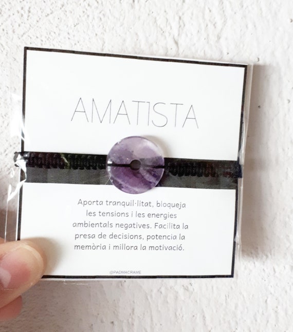 Pulsera donut de amatista