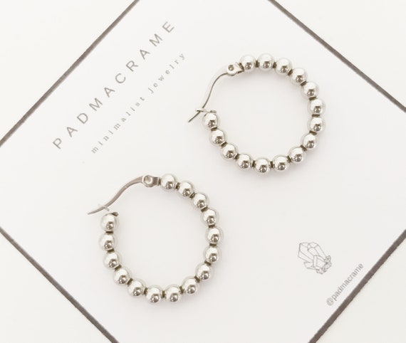 Pendientes aro acero