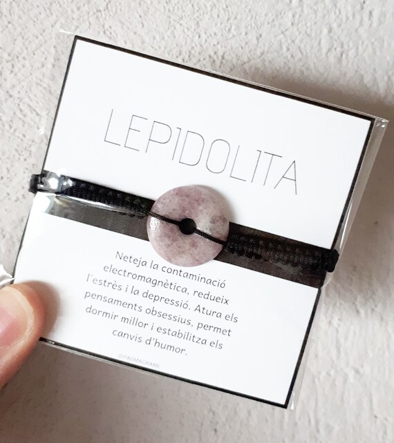 Pulsera donut lepidolita