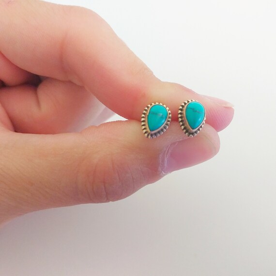 Pendientes de plata y turquesa