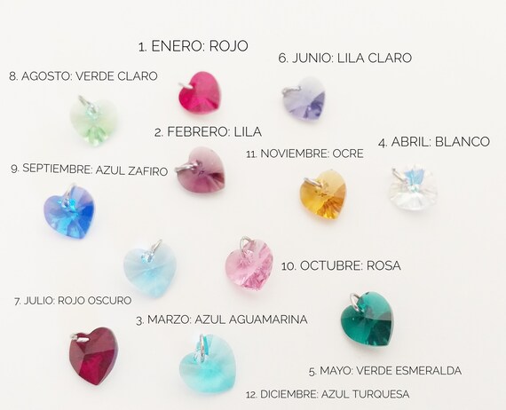 Colgantes cristal de nacimiento