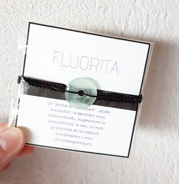 Pulsera donut fluorita