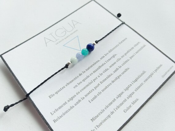 Pulsera elemento AGUA: cáncer, escorpio y piscis.