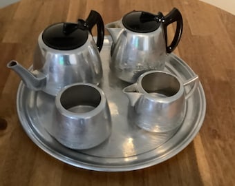 Vintage Swan 5-teiliges Teeservice