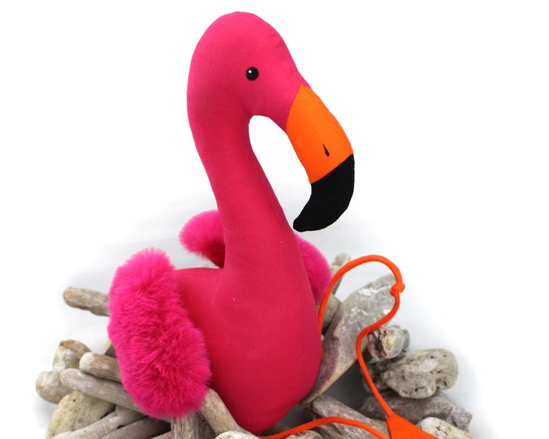 sewing pattern  Digital download The Flamingo PDF plush  soft toy pink bird Mochi