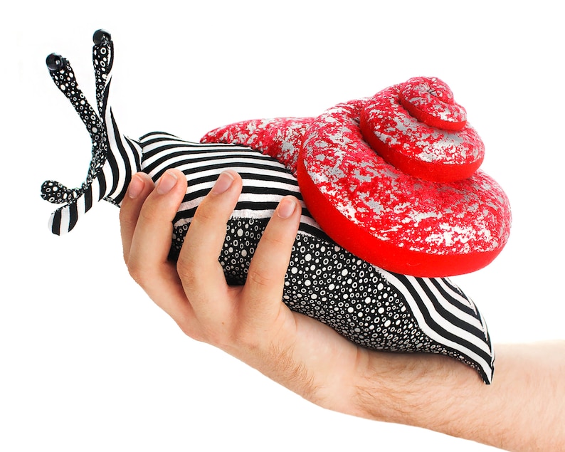 Jester The Snail PDF plush Digital download slug soft toy sewing pattern shell stuffed animal image 1