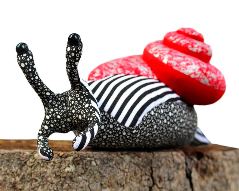 Jester The Snail PDF plush Digital download slug soft toy sewing pattern shell stuffed animal image 8