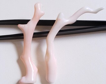 ピンク珊瑚の枝2本：ジュエリー用の天然無染色ルース珊瑚 - Etsy 日本