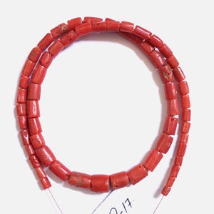 16&quot;Inches Mediterranean Vintage Coral Beads, 100% Natural Italian Red Coral Beads, Smooth Polished Handmade Coral Beads, Wholesale Supplies