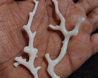 White Coral Branch Gemstone: Japanese Reef Jewelry Making Supplies