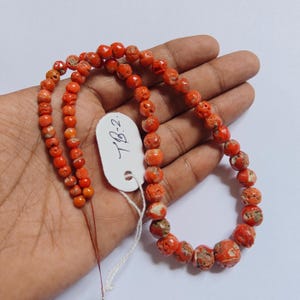 13mm to 5mm Red Coral Round Beads-100%Natural Italian Red Coral Loose Beads-Mediterranean Sea Coral Beads-Coral Beads for Jewelry-16 Inch