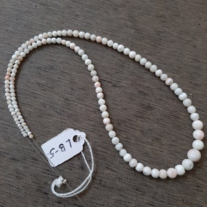 16&#39;Inch Undyed Natural Japanese White Coral Round Beads 7-2mm, Genuine Loose Coral for Jewelry Making, for Jeweler