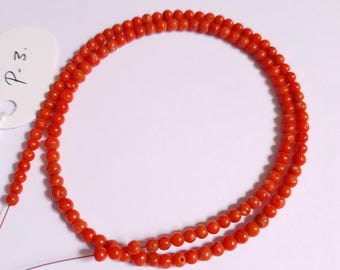 Collier de dix rangs de corail rouge de Sardaigne - En vente sur