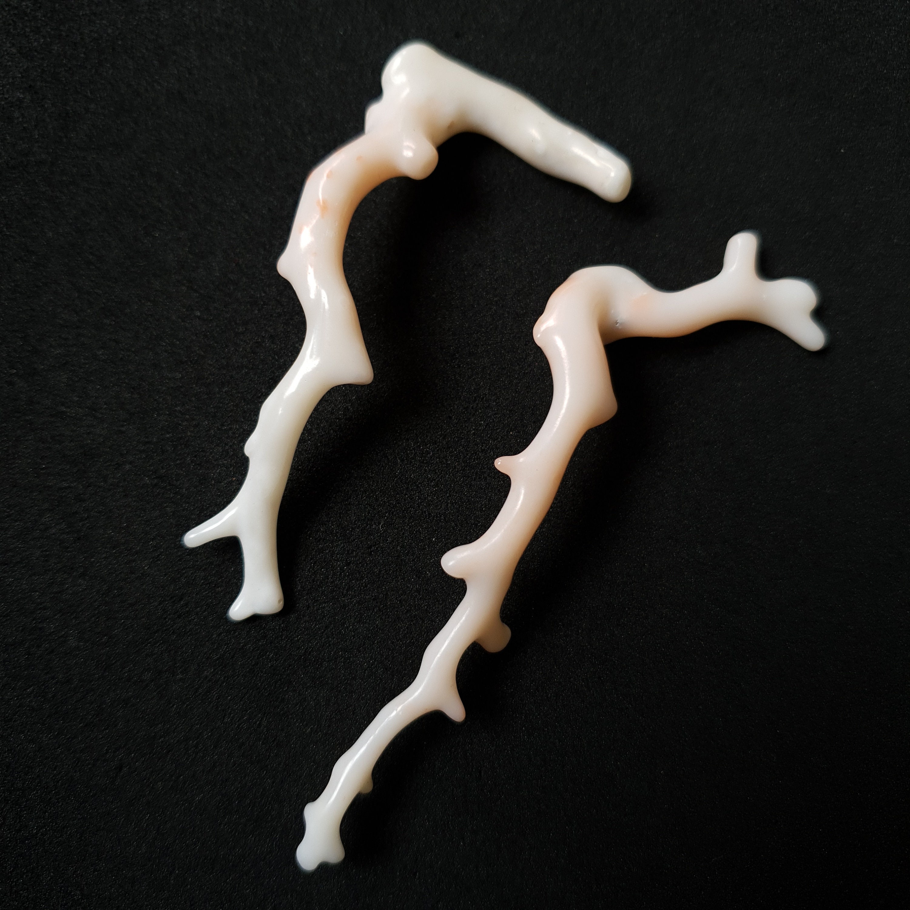 Branches De Corail Blanc Naturel Du Japon – Pierres Précieuses Polies 32,50 Ct