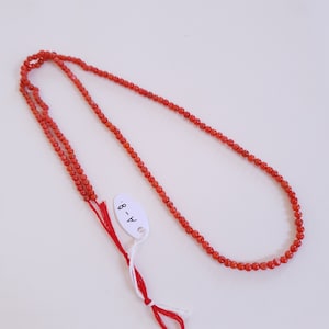 4&#39;MM to 3.5&#39;MM !! AA+ Quality 100%Natural Italian Red Coral Beads Loose Smooth Round Beads Mediternean Sea Loose Coral Beads Strand 25&#39;inch.