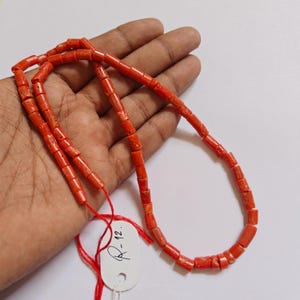 20&quot;Inches Mediterranean Vintage Coral Beads, 100% Natural Italian Red Coral Beads, Smooth Polished Handmade Coral Beads, Wholesale Supplies