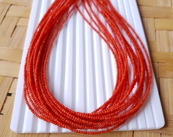 JAPANESE CORAL NECKLACE !100%Natural Coral Necklace Red Tree Round