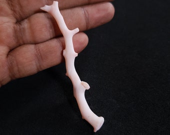 Natural Japanese Pink Coral Branch 24.15 Carat Rough Gemstone