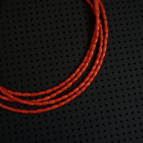 Bracelet en perles de corail rouge véritable