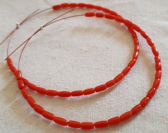 Lot De Perles En Vrac En Corail Naturel Rouge Et Blanc - Perles Italiennes Et Japonaises - 17 Carats - Qualité Exceptionnelle