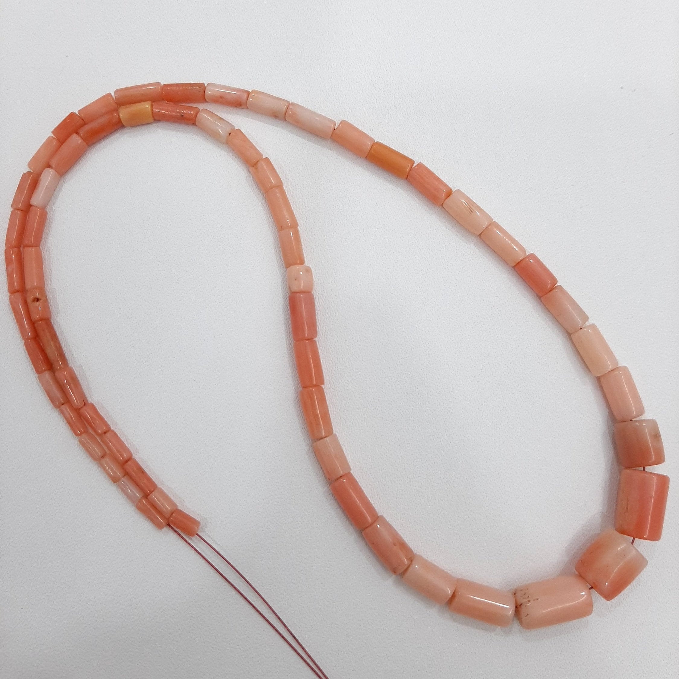 Perlina Di Pietra Preziosa A Forma Di Bastoncino Color Rosa - Foto 7