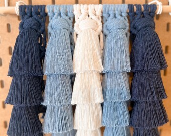 Boho Macrame Wall Hanging, Nursery Decor, Tassel Wall Hanging