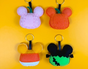 Pompoen sleutelhanger, Halloween sleutelhanger, Boo mand cadeau, Halloween feestartikelen voor kinderen