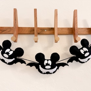 Ghirlanda di pipistrelli, ghirlanda di Halloween, decorazioni di Halloween, striscione di Halloween, ghirlanda di feltro