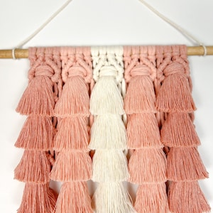 Macrame Wall Hanging, Boho Wall Art, Bohemian Home Decor, Boho Nursery Decor, Tassel Wall Hanging image 1