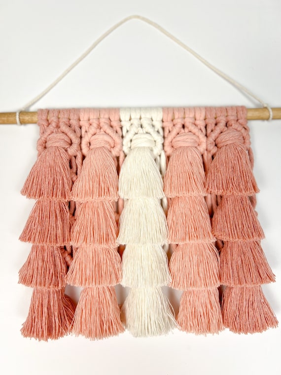 Macrame Wall Hanging, Boho Wall Art, Bohemian Home Decor, Boho Nursery Decor, Tassel Wall Hanging