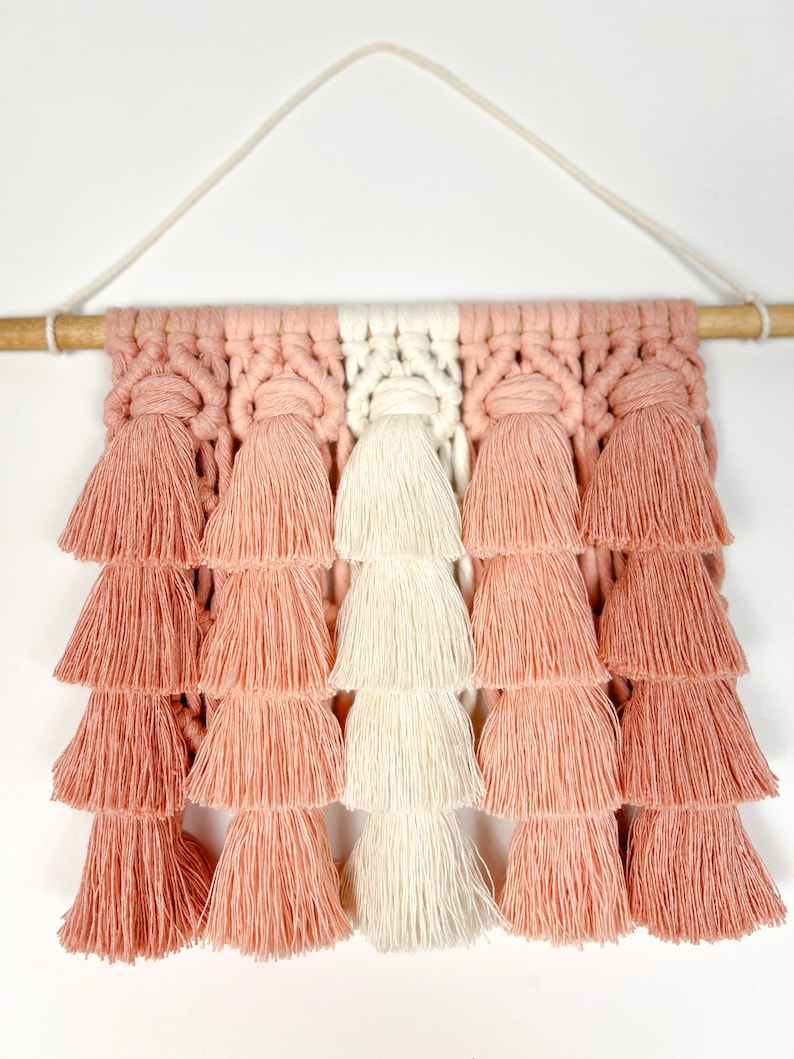 Macrame Wall Hanging, Boho Wall Art, Bohemian Home Decor, Boho Nursery Decor, Tassel Wall Hanging image 1