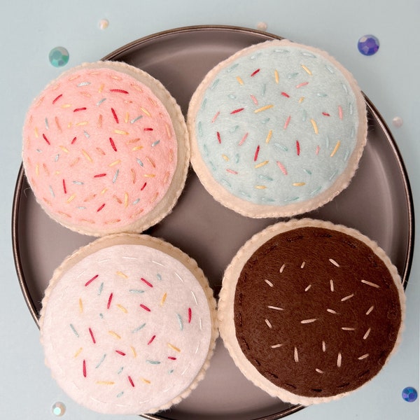 Felt Sugar Cookie, Pretend Play Kitchen, Fake Food, Faux Desserts