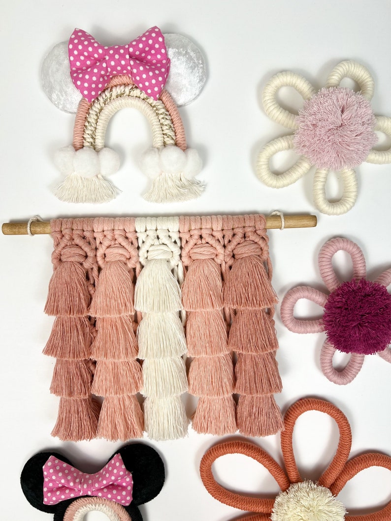 Macrame Wall Hanging, Boho Wall Art, Bohemian Home Decor, Boho Nursery Decor, Tassel Wall Hanging image 4