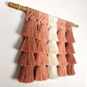Macrame Wall Hanging, Boho Wall Art, Bohemian Home Decor, Boho Nursery Decor, Tassel Wall Hanging image 7