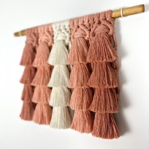 Macrame Wall Hanging, Boho Wall Art, Bohemian Home Decor, Boho Nursery Decor, Tassel Wall Hanging image 6
