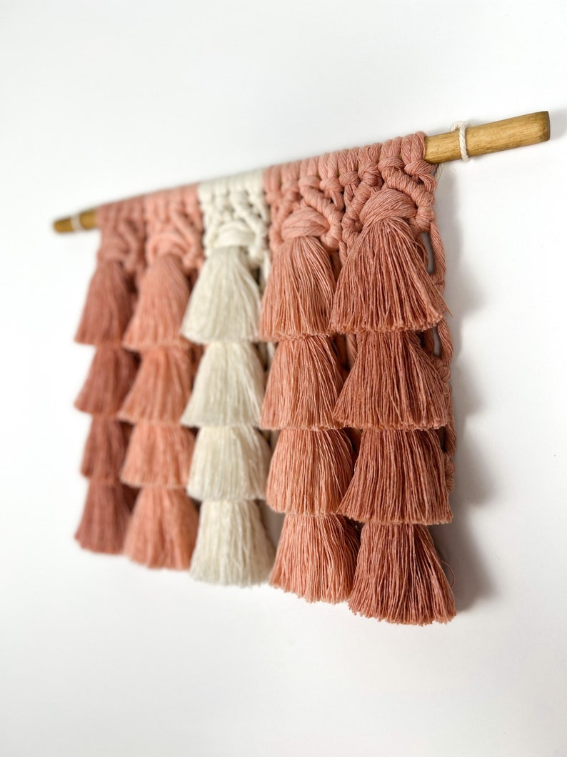 Macrame Wall Hanging, Boho Wall Art, Bohemian Home Decor, Boho Nursery Decor, Tassel Wall Hanging image 6