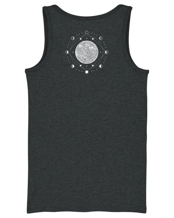 Moon Tank Tops for Women, Workout Tank, Womens Tank Tops, Graphic Tank Top,  Bella Tank, Fitted, Soft, Stretchy, Racerback Tank 