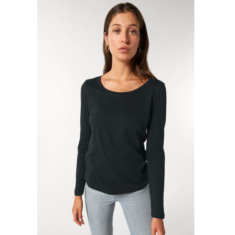 langarmshirt damen basic