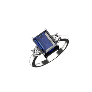 Halo Engagement Ring, Sapphire Ring, Oval Cut, Blue Gemstone , September Birthstone/ christmas gift