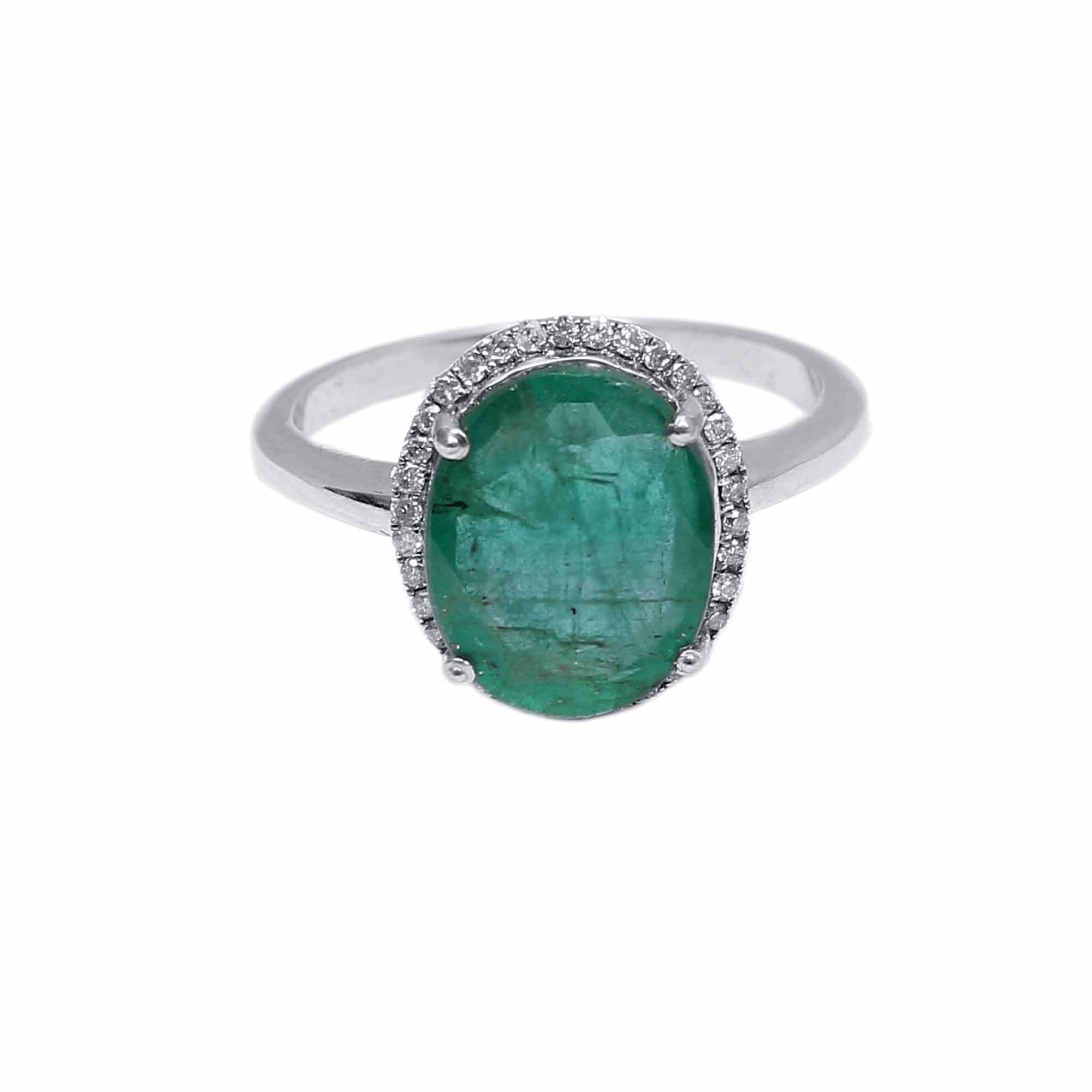 Natural Oval Emerald Ring Emerald Engagement Ring / Gold - Etsy