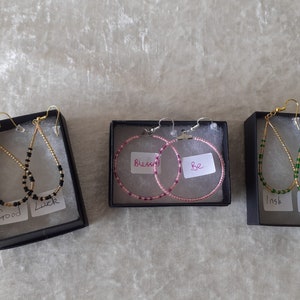 Hand crafted, quirky Morse Code Earrings