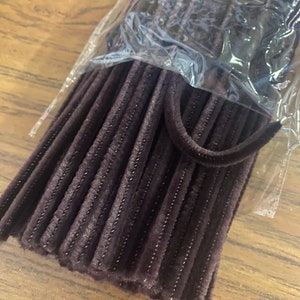 100pc Chenille Stem Pipe Cleaner - Brown - MD9077