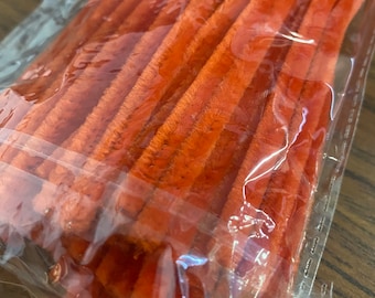 100 limpiapipas de chenilla - Naranja - MD9368