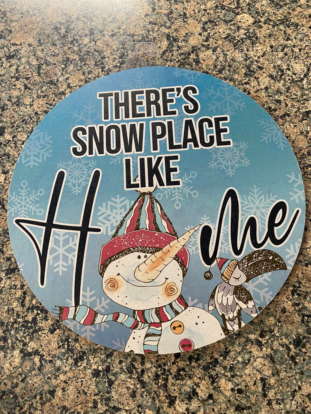 There’s Snow Place Like Home Snowman Sign, Snowman Sign, Mdf/paper Sign ...
